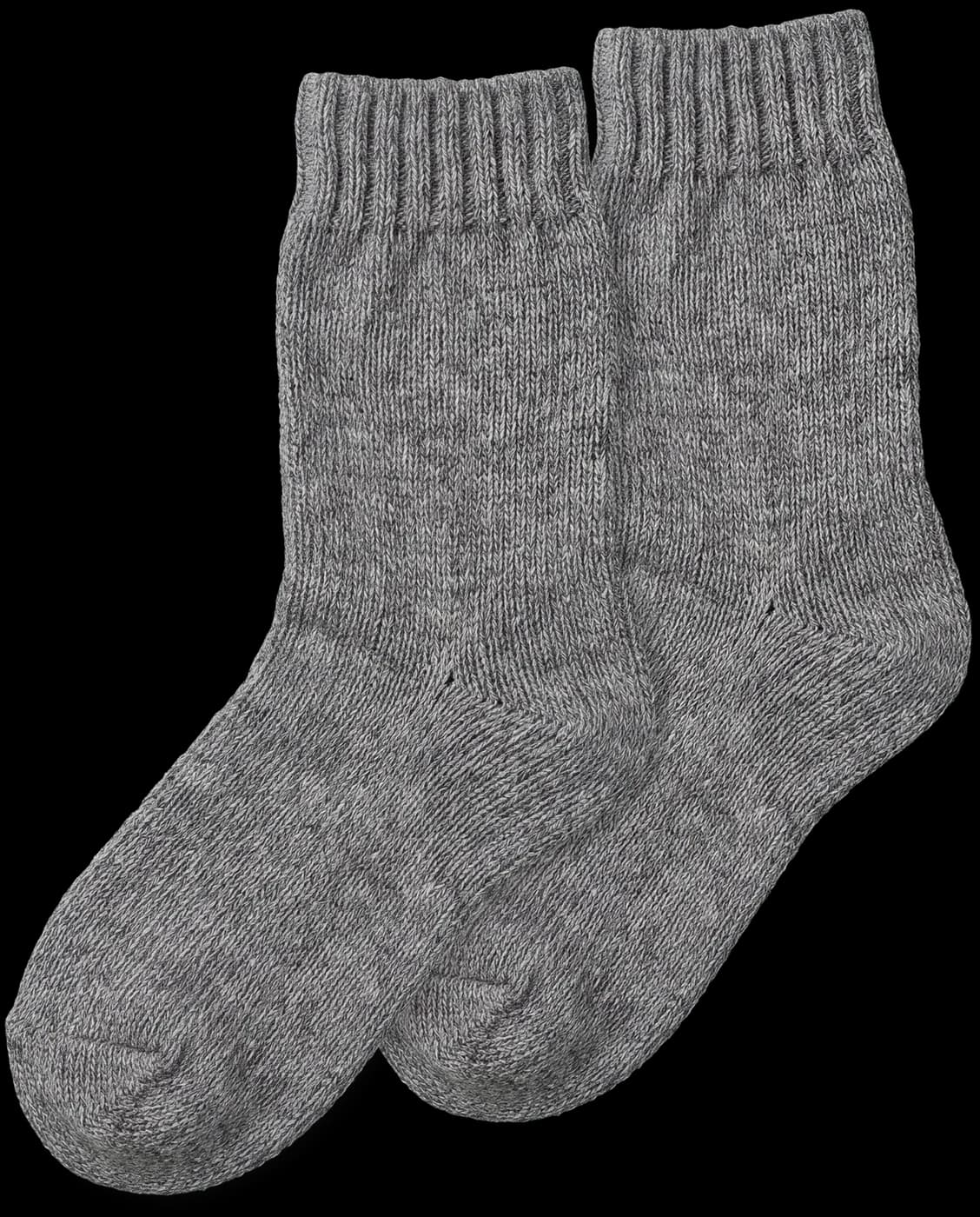 Wool socks, plain grey