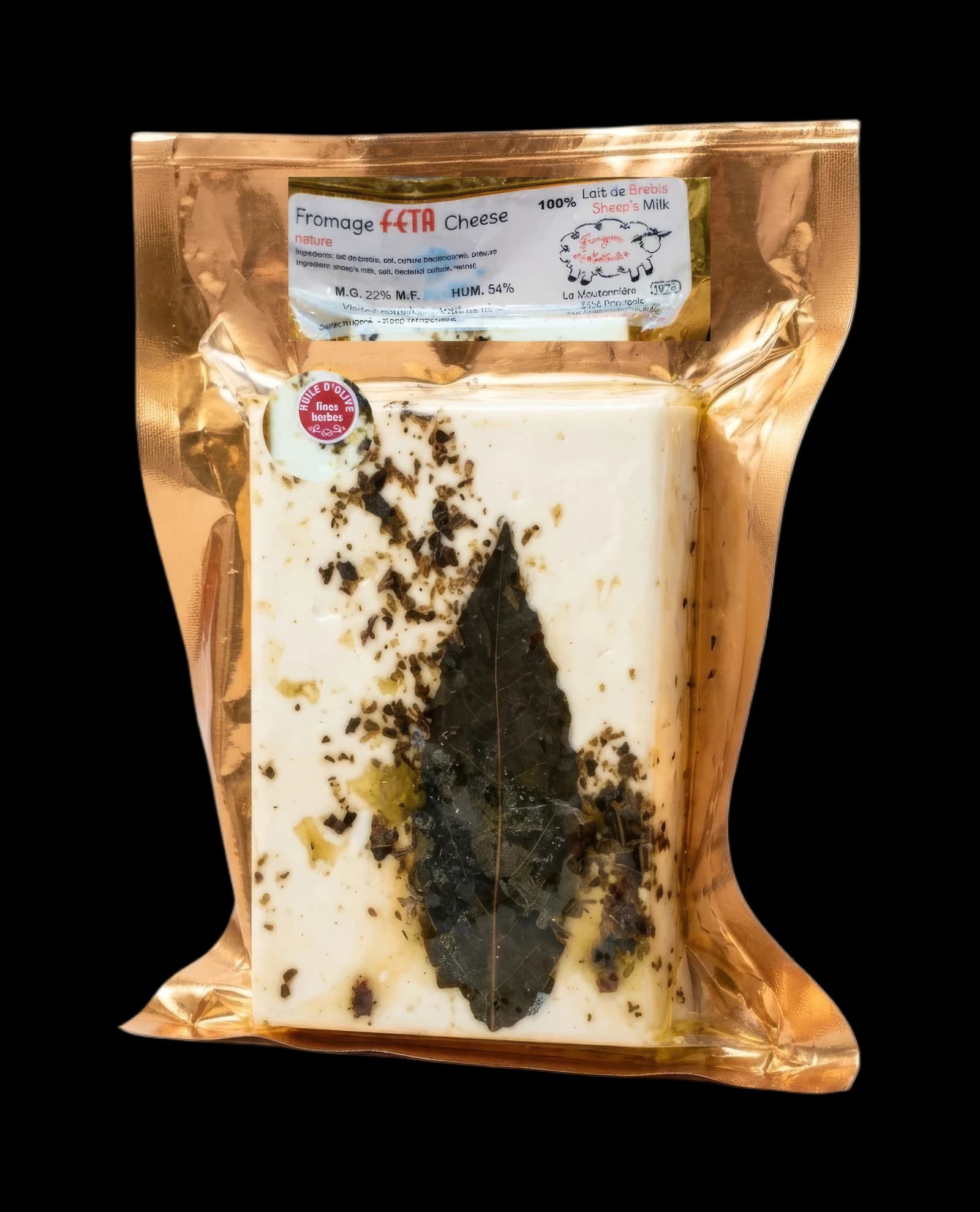 Feta marinée aux herbes de La Moutonnière, sous vide
