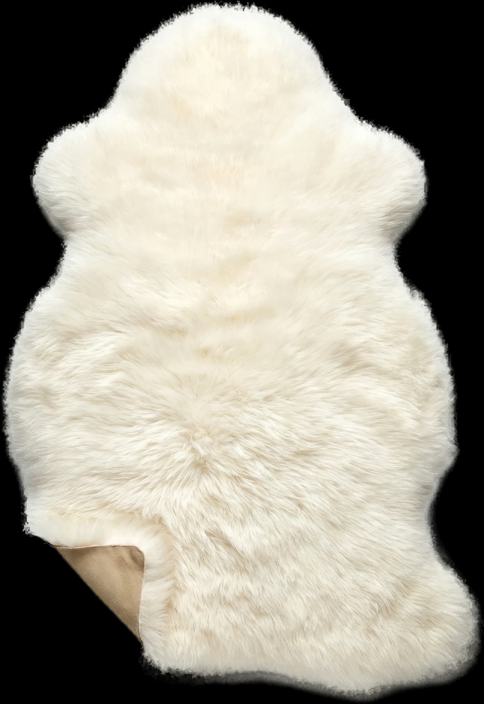 Peau de mouton de la fromagerie, laine blanche naturelle