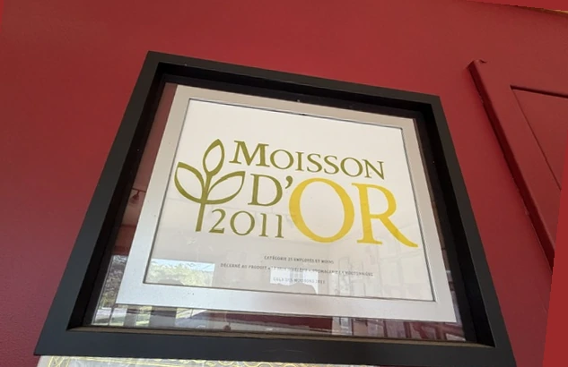 Diplôme Moisson d'Or 2011, photographié